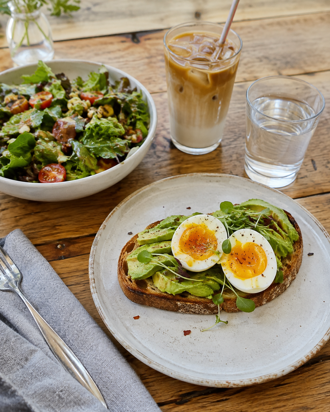 Food photo with natural-looking colors after green filter removal